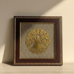 Golden Buddha Under Bodhi Tree Frame