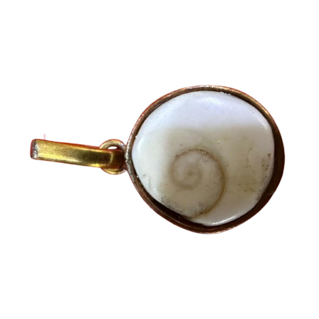 Original Natural Gomati Chakra Stone Brass Locket/Pendant - Image 10