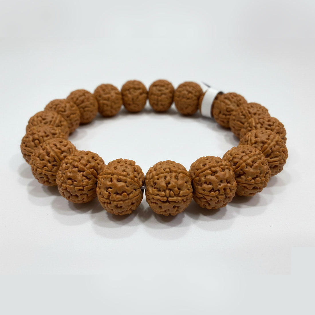 Rudraksha 9 Face / 9 Mukhi Rudraksha Bracelet (19.16 Beads) Brown - Image 7