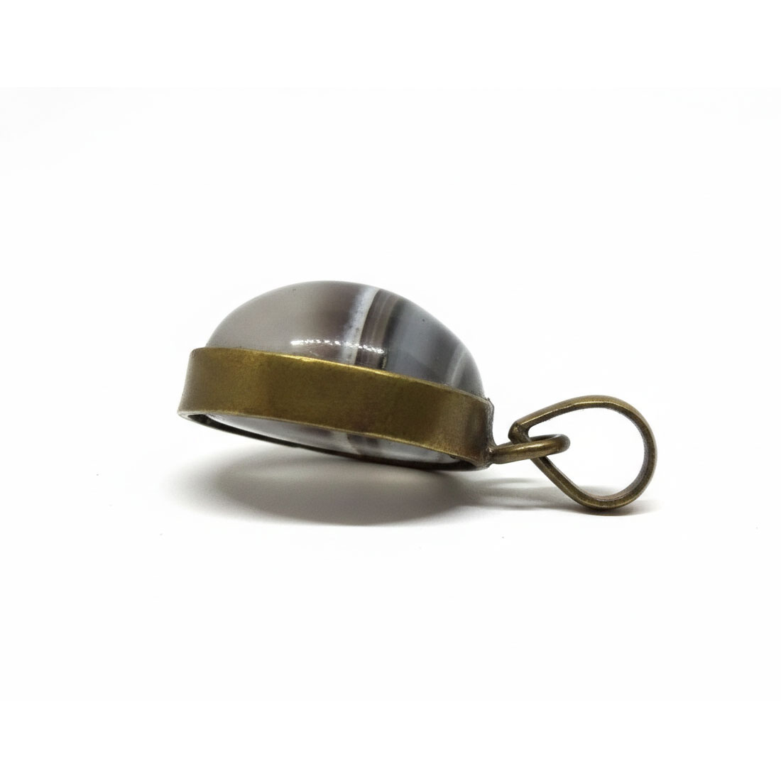 Natural Sulemani Hakik Stone Brass Pendant/Locket - Image 3