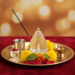 Sphatik Crystal Meru Shree Yantra 48g | Original Clear Quartz Shri Chakra for Wealth, Vastu & Meditation | Lakshmi Yantra for Home, Office & Puja