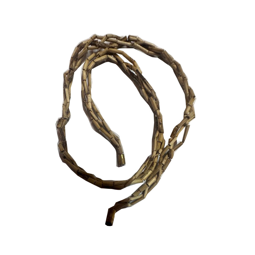 Traditional Tulsi Kanthi Mala 2 or 3 layers (Rounds) | Original Vrindavan Tulsi Wood Beads Necklace for Men & Women | Handmade Vaishnav Tulsi Mala for Daily Wear, Bhajan, Meditation & Spiritual Devotion - Image 5