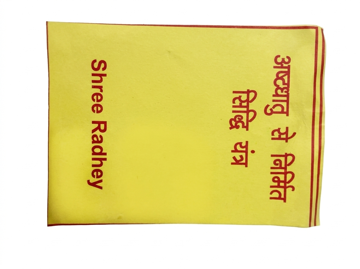 Shree Karya Siddhi Yantra Gold Plated Vedic Success - Vastu Spiritual Energy Plate - Image 4