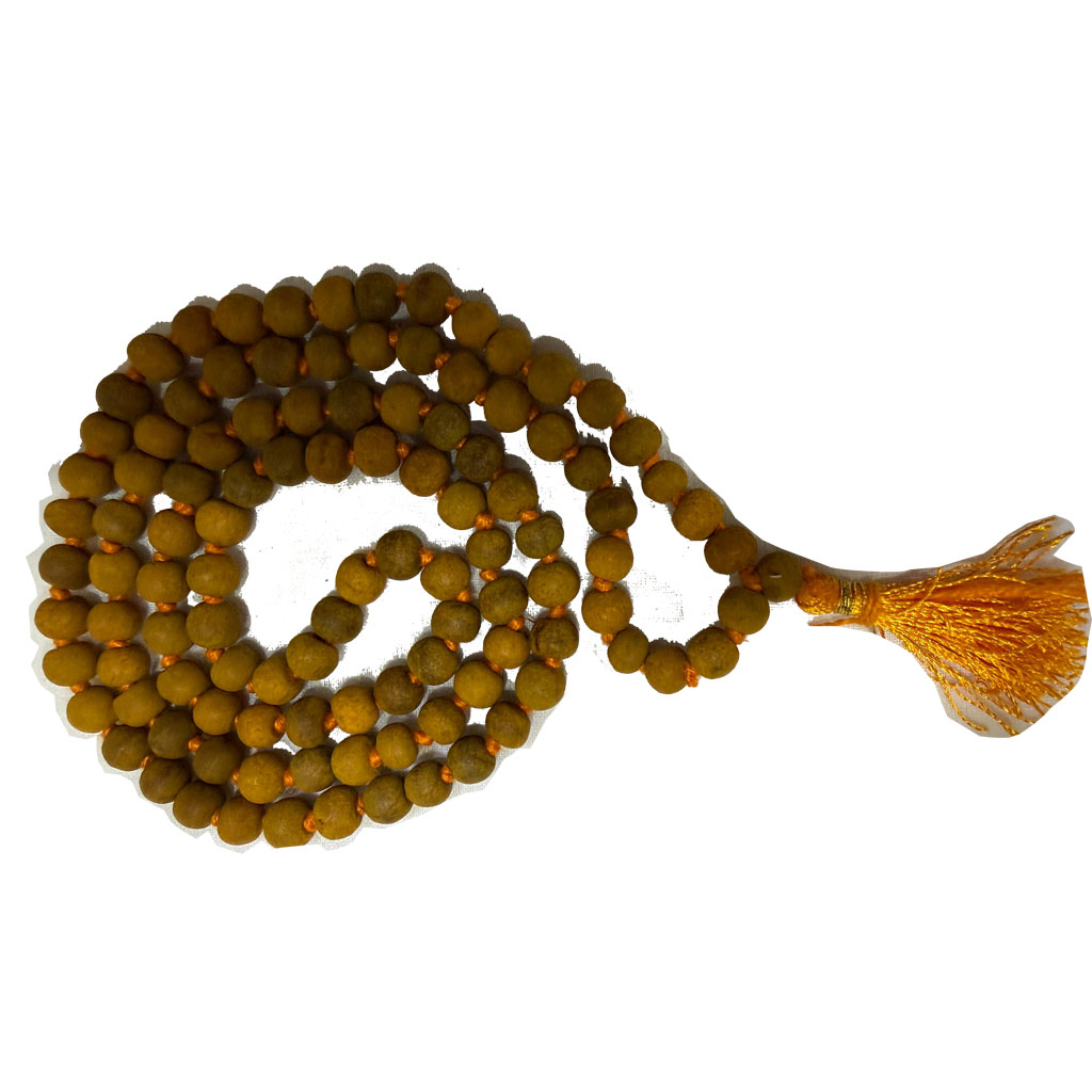 Natural Haldi Mala | Original Turmeric Rosary Mala for Baglamukhi Jaap | 108+1 Beads - Image 6