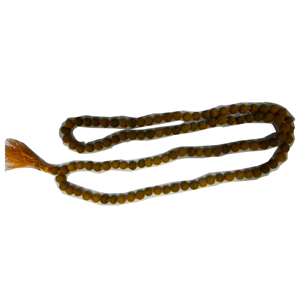 Natural Haldi Mala | Original Turmeric Rosary Mala for Baglamukhi Jaap | 108+1 Beads - Image 5