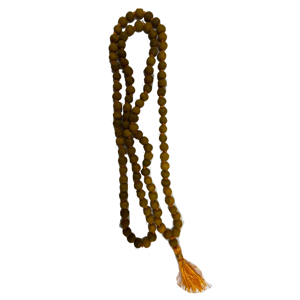 Natural Haldi Mala | Original Turmeric Rosary Mala for Baglamukhi Jaap | 108+1 Beads - Image 4