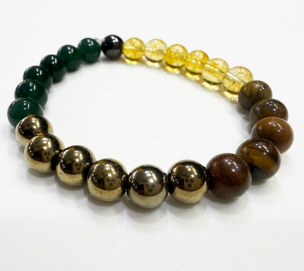 Natural Money Magnate Bracelet (Dhan Yog Bracelet) | Wealth, Prosperity, Success & Positive Energy Crystal Bracelet for Men & Women - Image 3