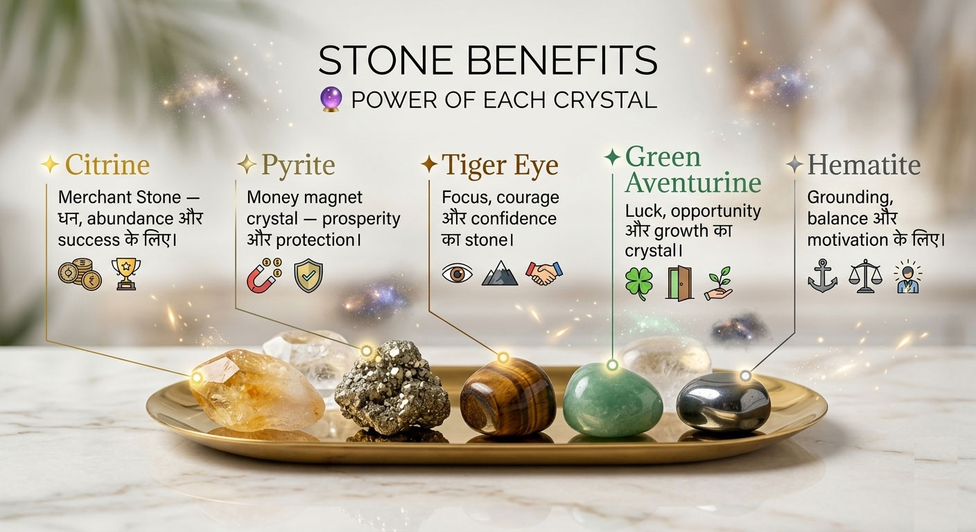 Natural Money Magnate Bracelet (Dhan Yog Bracelet) | Wealth, Prosperity, Success & Positive Energy Crystal Bracelet for Men & Women - Image 7