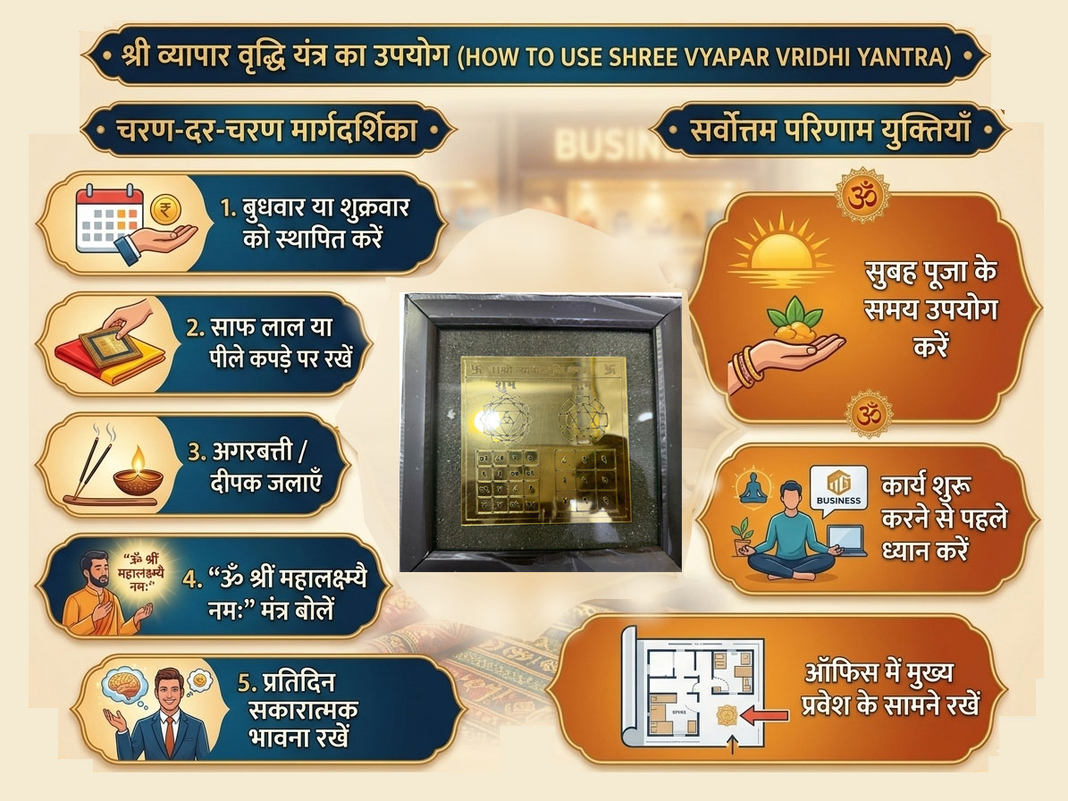 Shree Vyapar Vridhi Frane Yantra with raw Pyrite dust (Business Growth Yantra) - Image 10