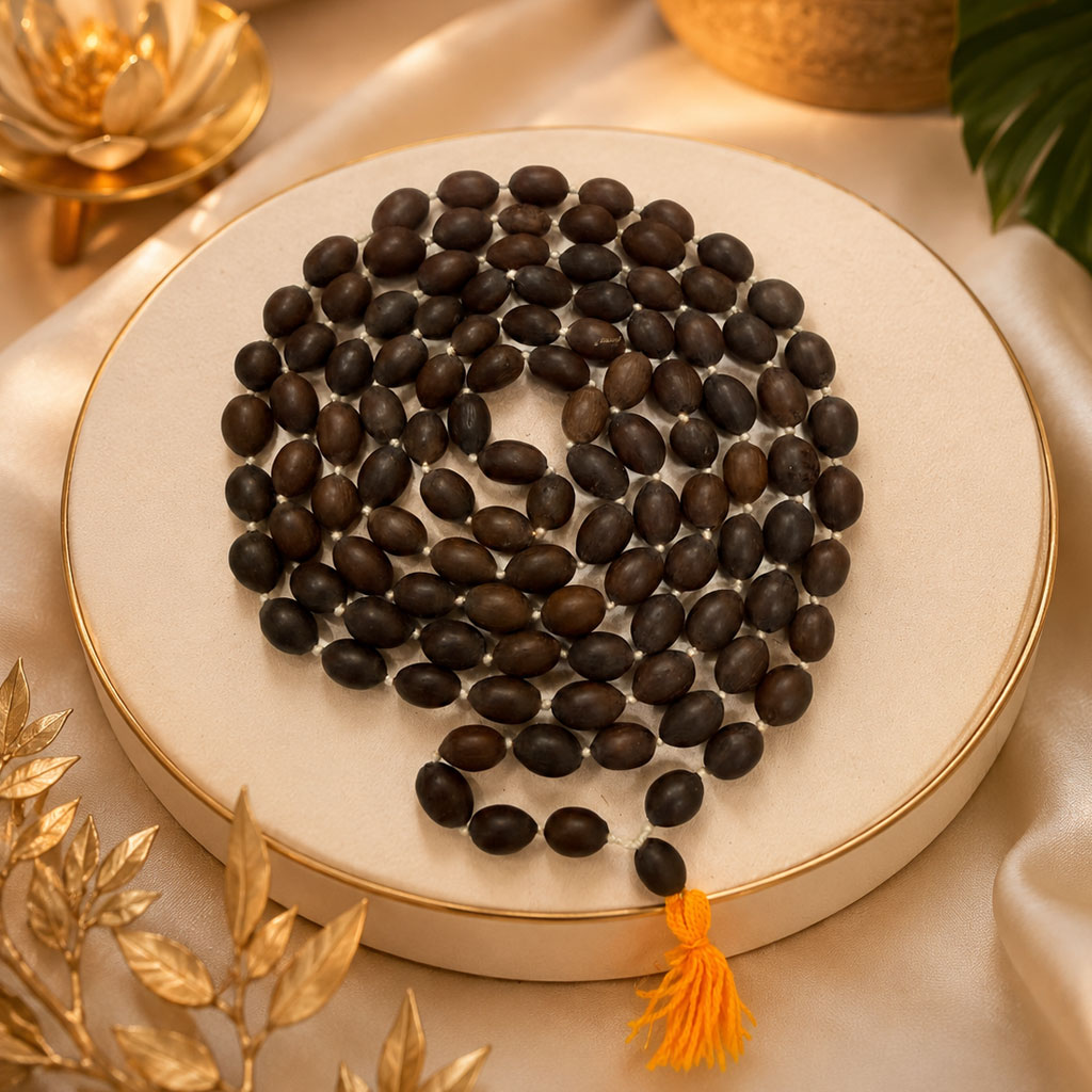 Original Kamalgatta Japmala 108+1 Beads | Natural Lotus Seeds Prayer Rosary for Laxmi Pooja - Image 4