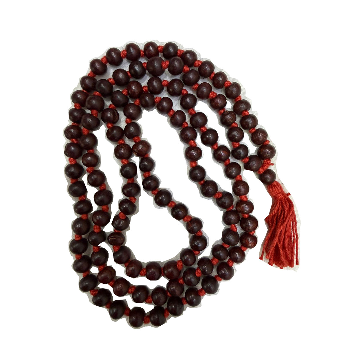 Original Lal Chandan Mala | Red Sandalwood Japa Mala 108 Beads (8mm) - Image 3