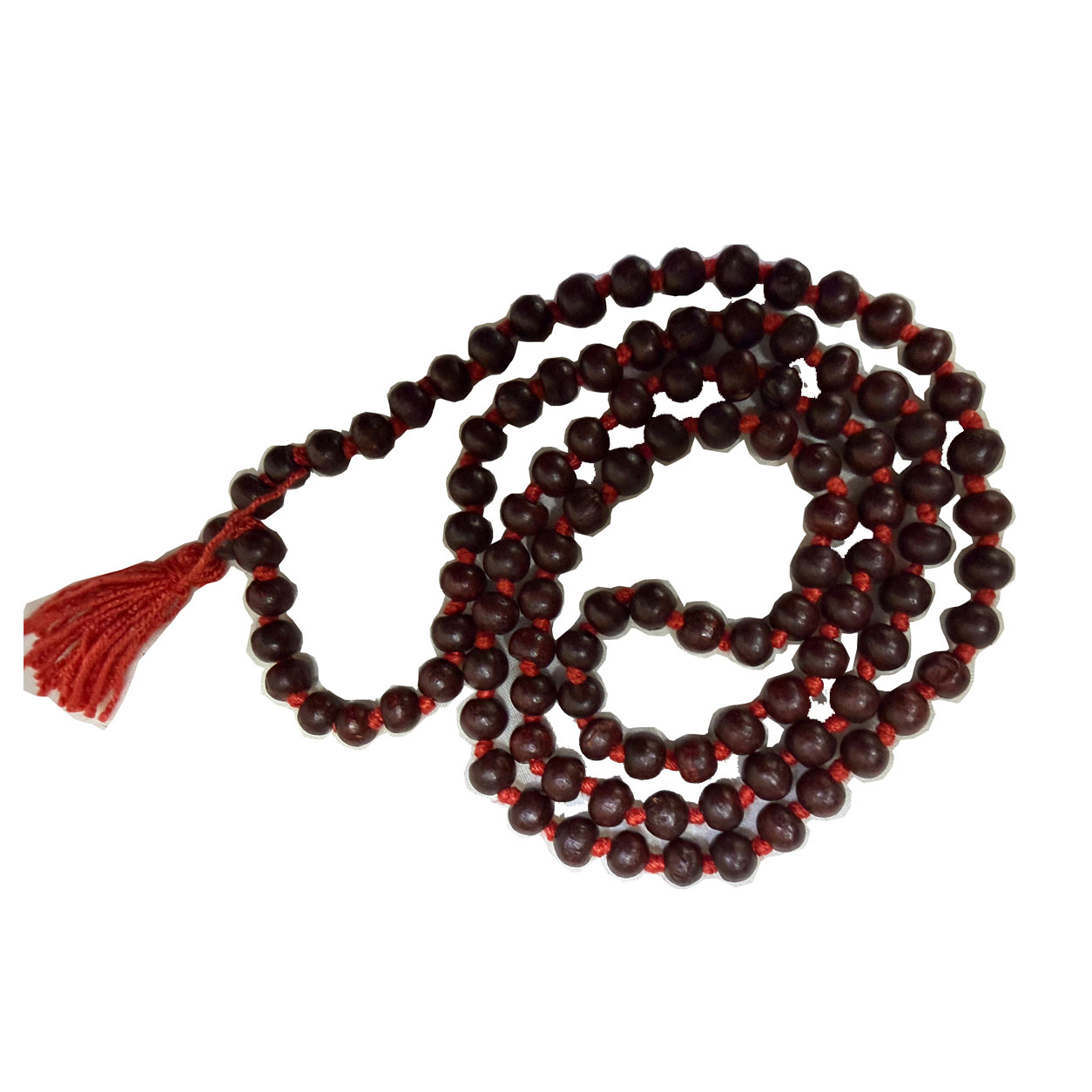 Original Lal Chandan Mala | Red Sandalwood Japa Mala 108 Beads (8mm) - Image 4