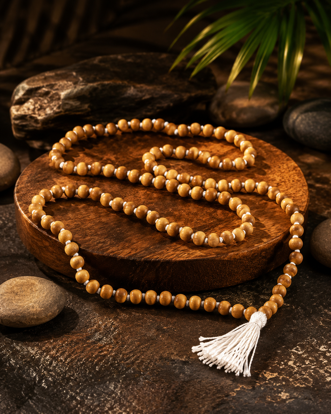 Pure Neem Tulsi Jaap Mala – 108 Sacred Beads - Image 5