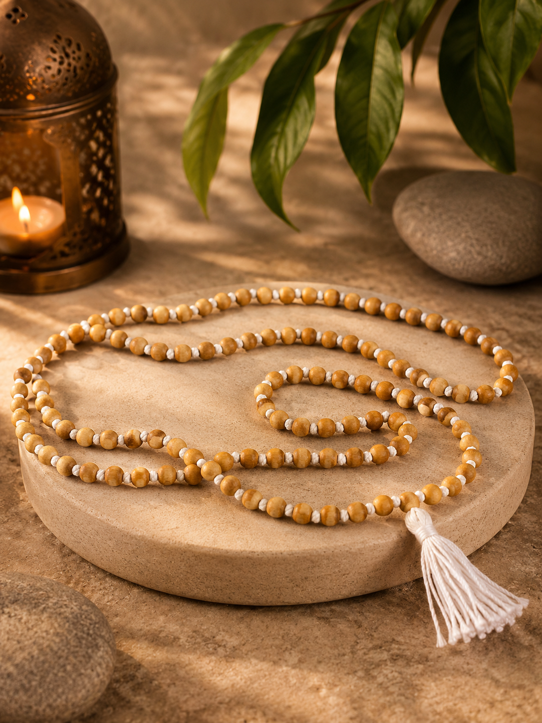 Pure Neem Tulsi Jaap Mala – 108 Sacred Beads