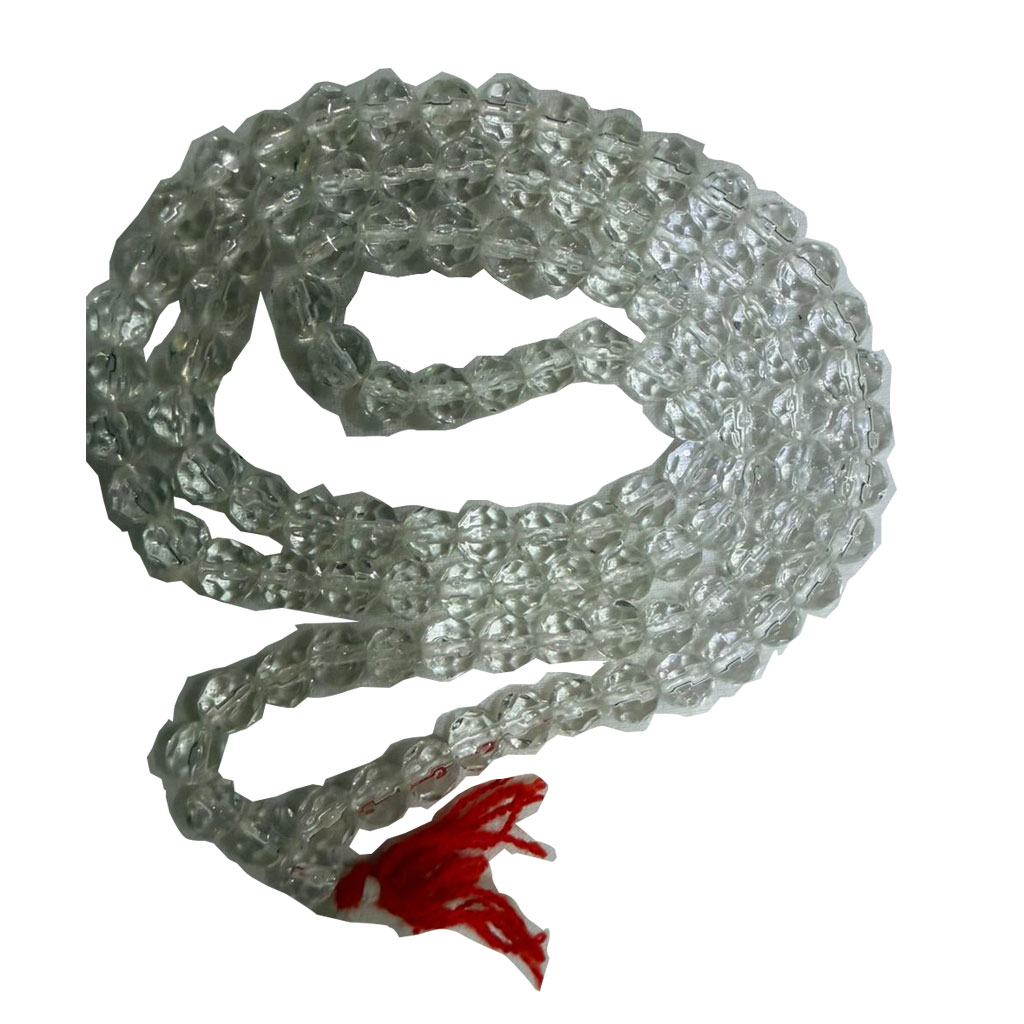 Crystal Sphatik Mala (108+1 Beads, 7mm) for Pooja, Meditation, Reiki & Wealth | Unisex for Men & Women - Image 6