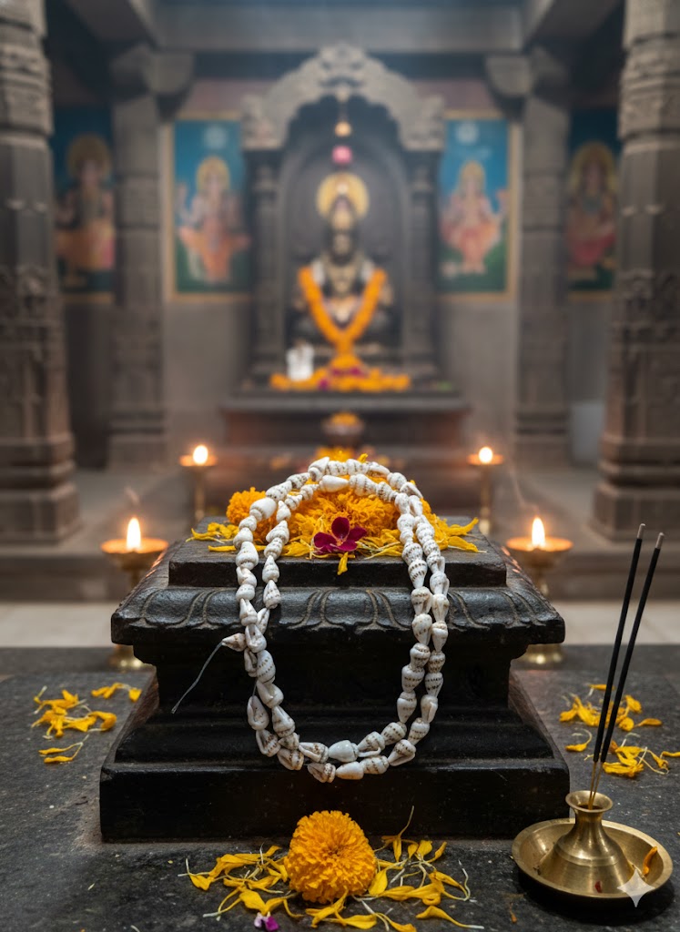Original Shankh Mala / Shell Conch Japa Mala | Natural Seashell Turritella Garland | Lakshmi Puja Prosperity Necklace for Men & Women - Image 7