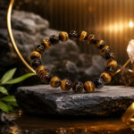 Brown & Gold Tiger Eye Gemstone Beads Bracelet
