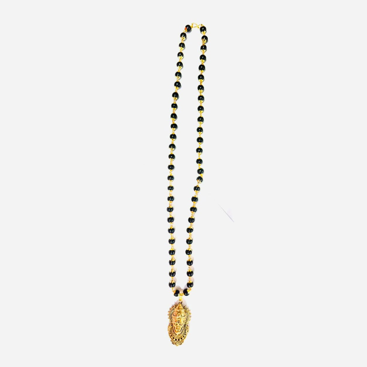 Gold-Plated Karungali Mala with Lord Hanuman Pendant | Natural Black Ebony Wood Beads Necklace for Men & Women | Spiritual, Meditation, Prayer & Devotional Wea - Image 8